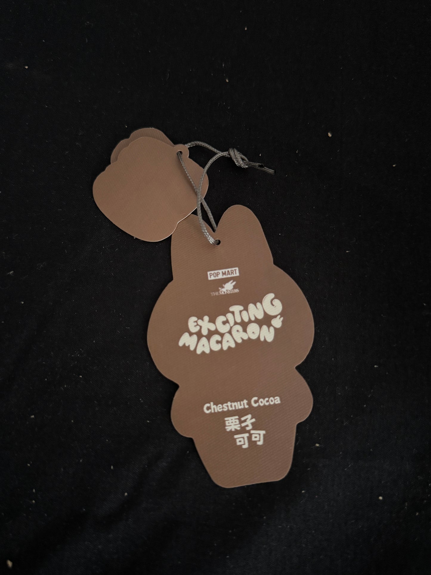 Pop Mart Labubu The Monsters Tasty Macarons 'Chestnut Cocoa' Vinyl Plush Pendant
