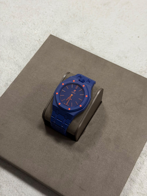 Dark Blue & Orange Royal Pop Wrist Strap & Case – Swatch x AP