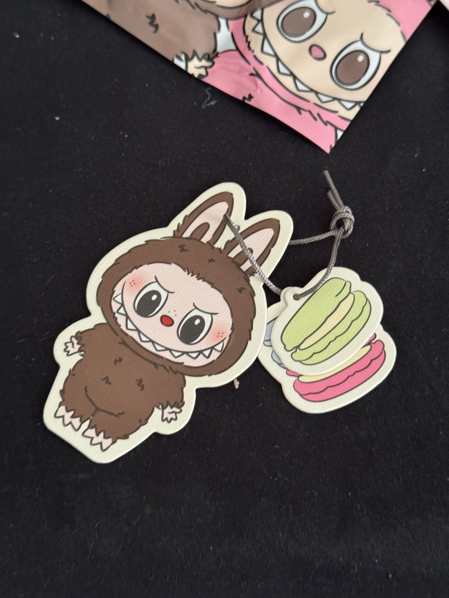 Pop Mart Labubu The Monsters Tasty Macarons 'Chestnut Cocoa' Vinyl Plush Pendant