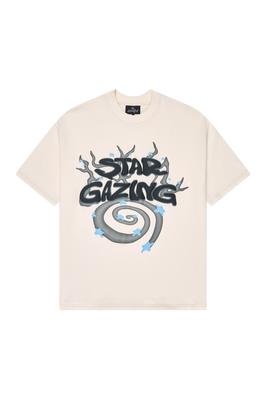 Broken Planet Market Stargazing T-Shirt - Vanilla White
