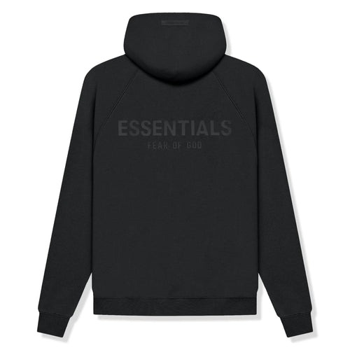 Sudadera con capucha Fear of God Essentials Reverse Logo Negra (PV21)