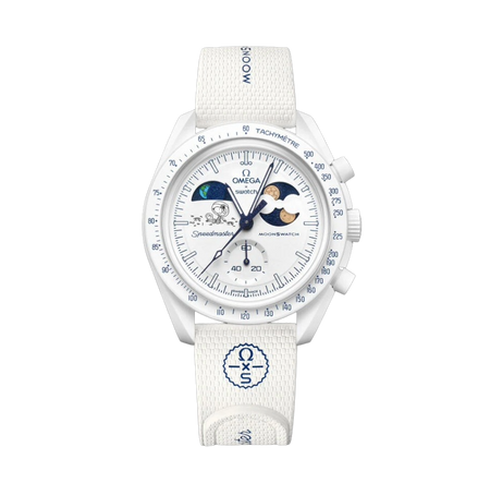 Swatch x Omega Bioceramic Moonswatch Mission to Earthphase – Moonshine Gold (SO33W701L) - 'LUNA FRÍA'