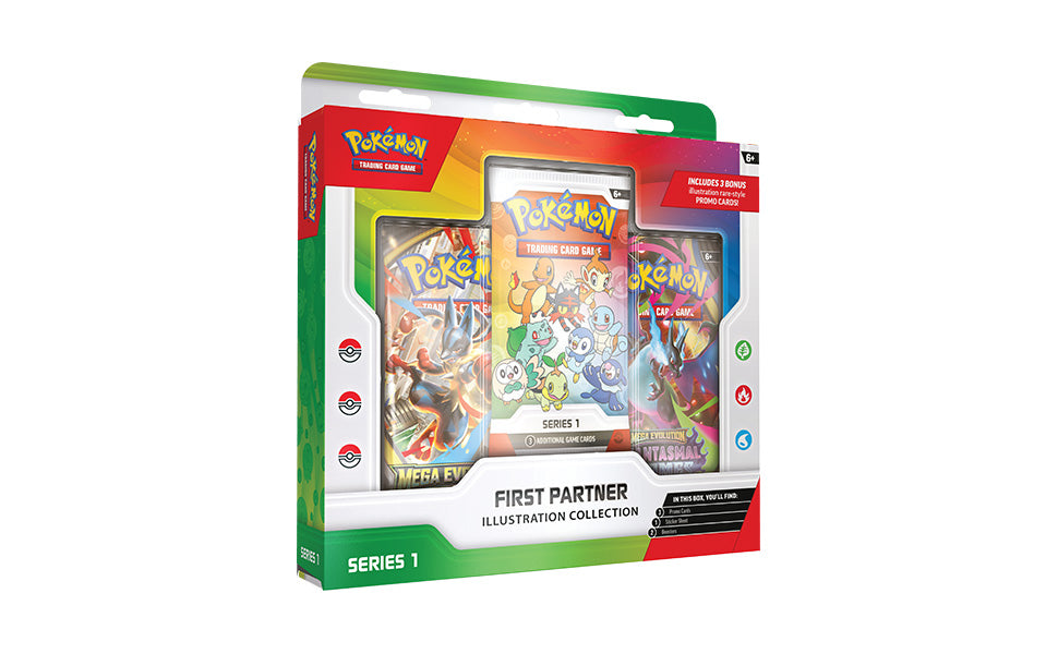 Pokémon JCC: Colección de Ilustraciones de Primer Compañero - Serie 1