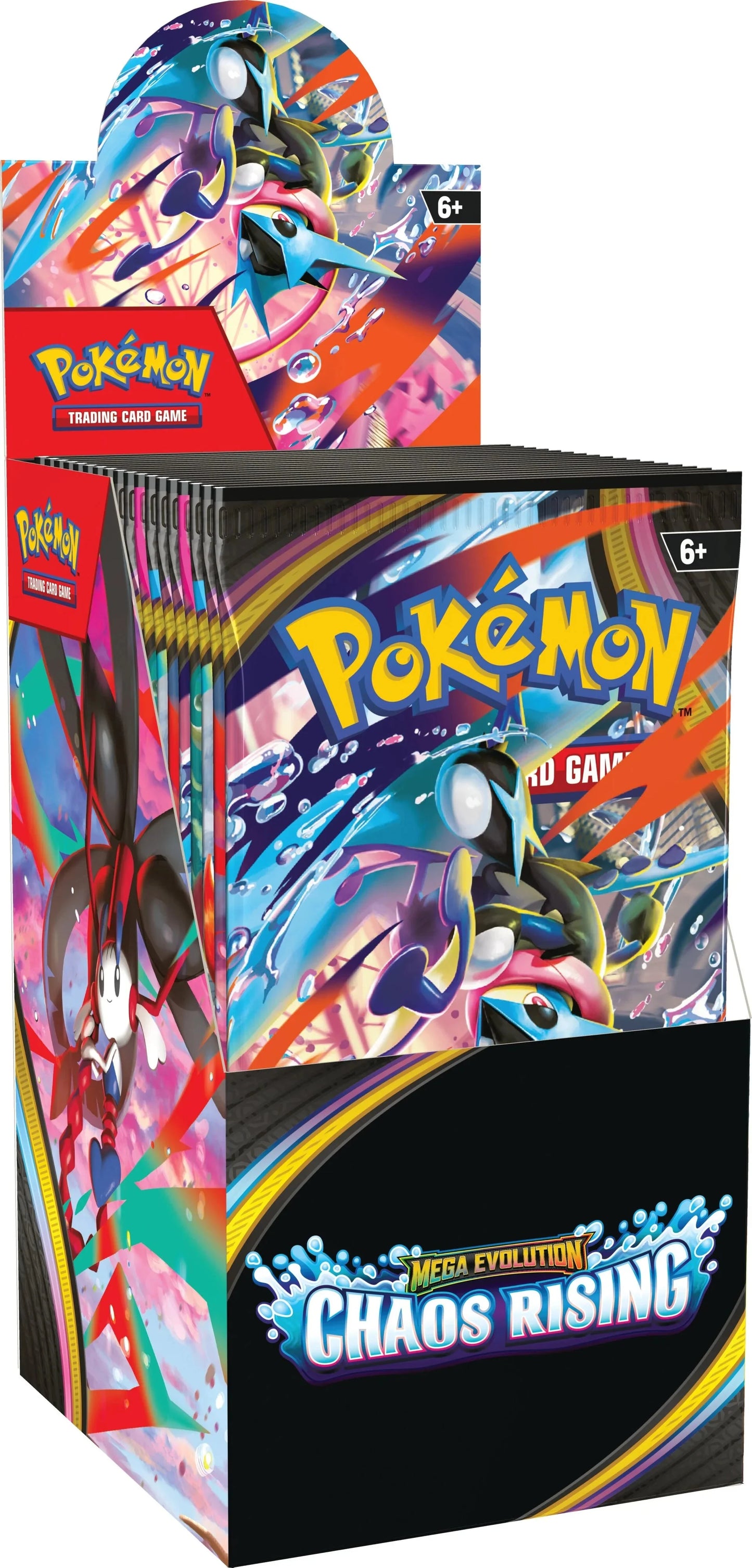 Pokémon TCG: Megaevolución — Caja de Medios Sobres de Chaos Rising (18 Sobres)