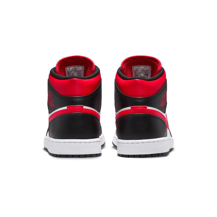 Jordan 1 Mid 'Black Fire Red'