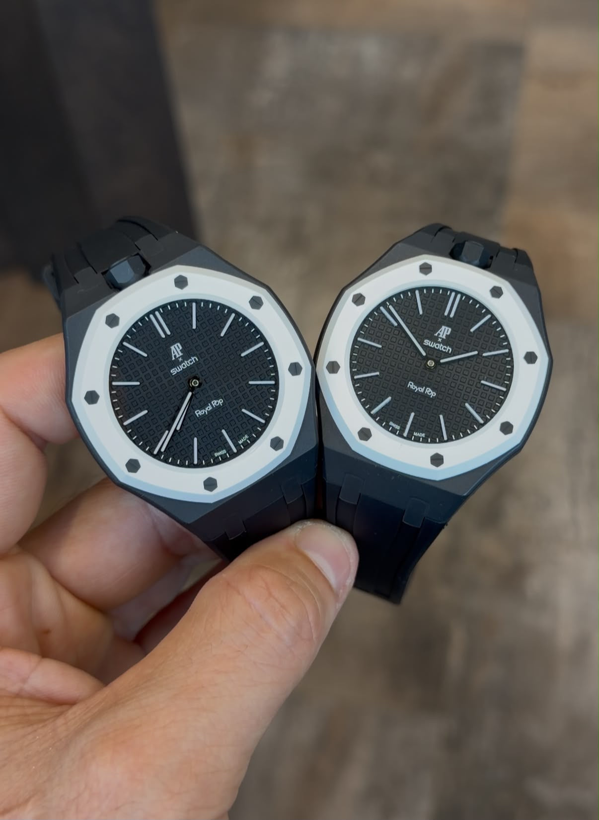 Correa de caucho y caja para Swatch x Audemars Piguet Royal Pop