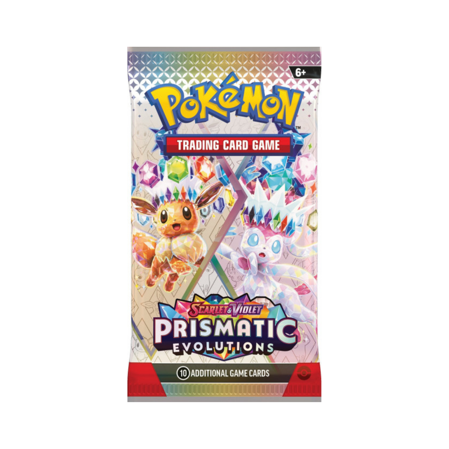 Pokémon TCG: Scarlet & Violet — Prismatic Evolutions Paquete de mejora (Paquete individual)