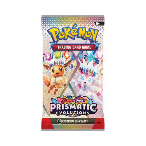 Pokémon TCG: Scarlet & Violet — Prismatic Evolutions Paquete de mejora (Paquete individual)