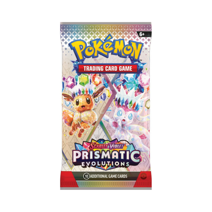 Pokémon TCG: Scarlet & Violet — Prismatic Evolutions Paquete de mejora (Paquete individual)