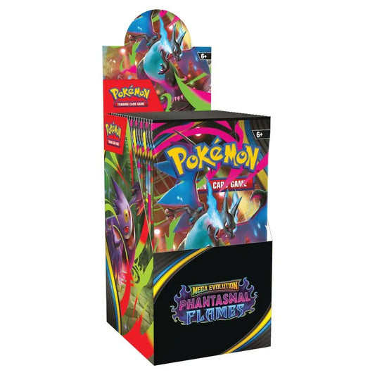 Pokémon TCG: Mega Evolution – Phantasmal Flames Half Booster Box (18 Packs)