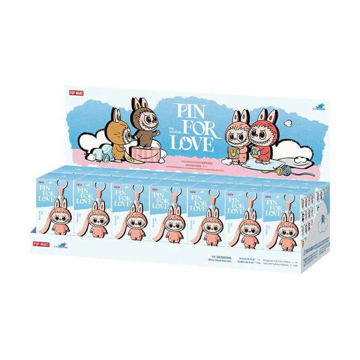 Pop Mart Labubu The Monsters 'Pin for Love' Series Colgante de Peluche de Vinilo Caja Ciega (N-Z)