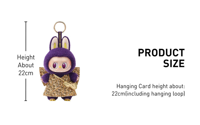 Pop Mart Labubu x Pronounce Alas de la Fortuna Peluche Colgante de Vinilo
