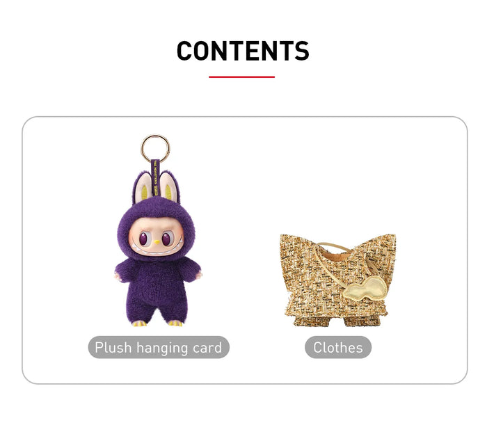 Pop Mart Labubu x Pronounce Alas de la Fortuna Peluche Colgante de Vinilo