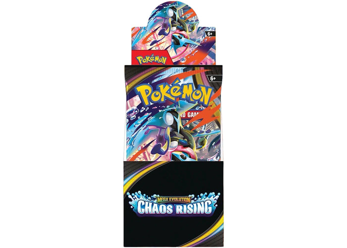 Pokémon TCG: Megaevolución — Caja de Medios Sobres de Chaos Rising (18 Sobres)