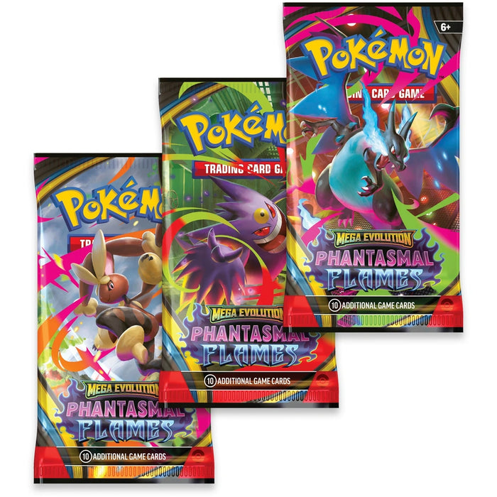 Pokémon TCG: Mega Evolución - Llamas Fantasmales Blíster de 3 Paquetes