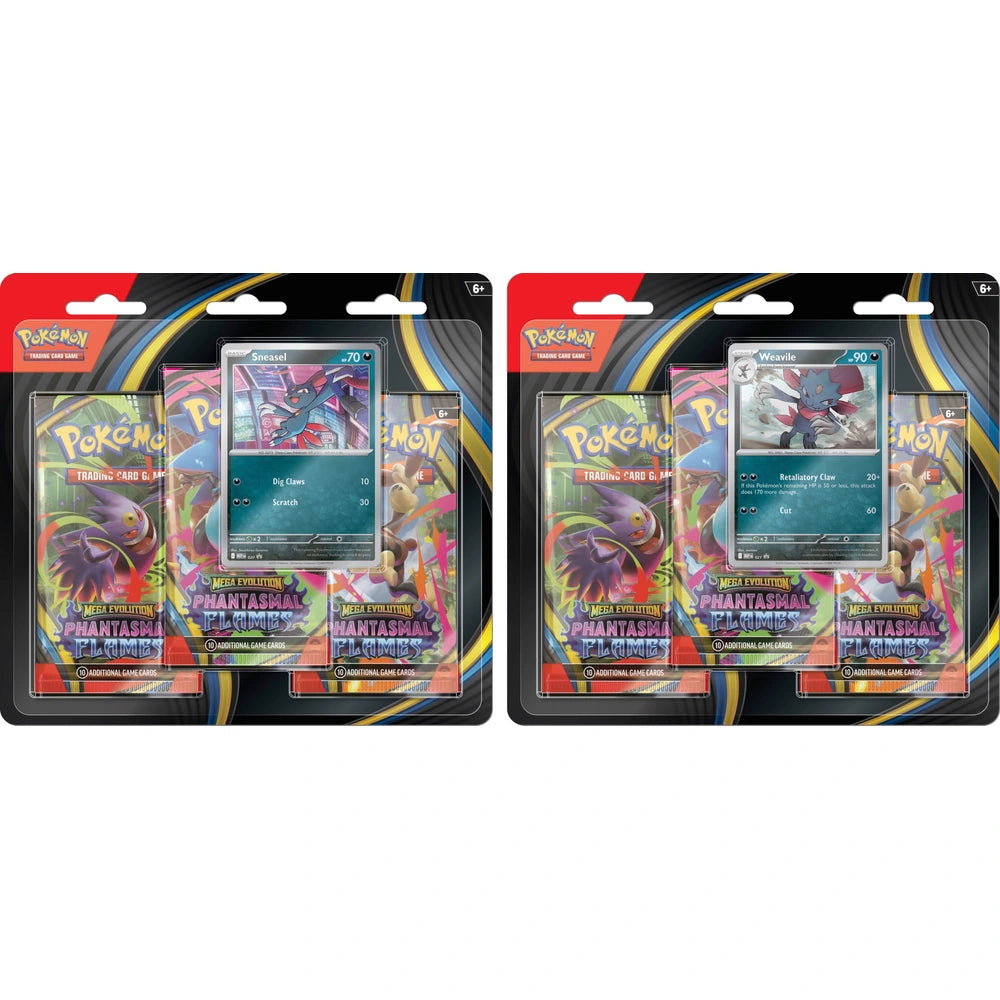 Pokémon TCG: Mega Evolution - Phantasmal Flames Booster (3 Packs Blister)