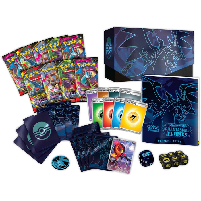 Pokémon JCC: Mega Evolución - Llamas Fantasmales - Caja de Entrenador Élite
