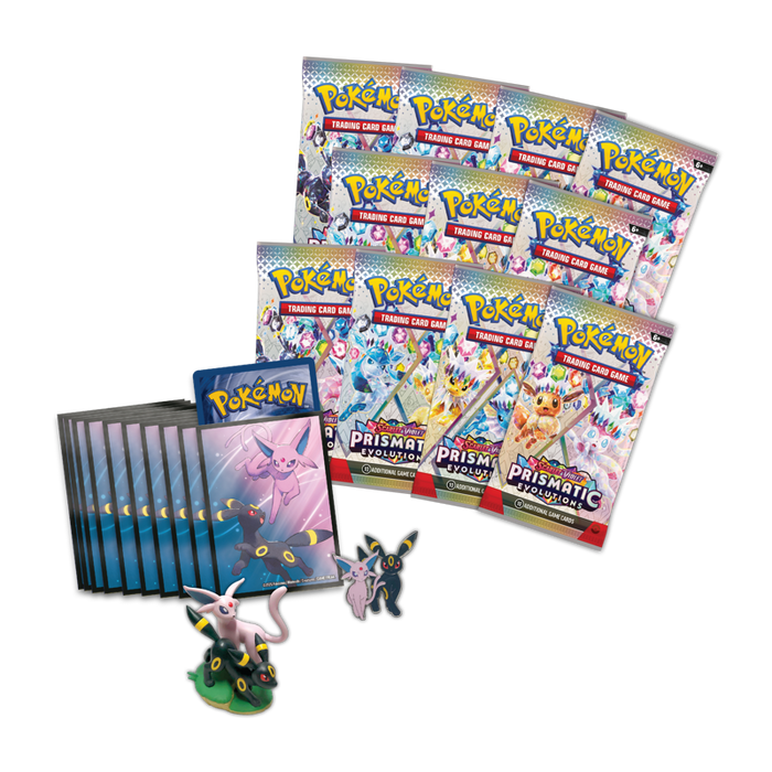 JCC Pokémon: Escarlata y Púrpura - Evoluciones Prismáticas - Colección Premium con Figura