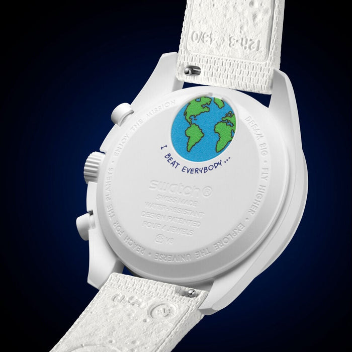 Swatch x Omega Bioceramic Moonswatch Mission to Earthphase – Moonshine Gold (SO33W701L) - 'LUNA FRÍA'