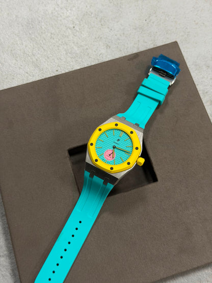 Correa de caucho y caja para Swatch x Audemars Piguet Royal Pop