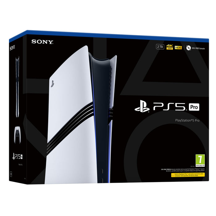 Sony PlayStation 5 Pro Console 2TB Digital Edition White – with DualSense controller