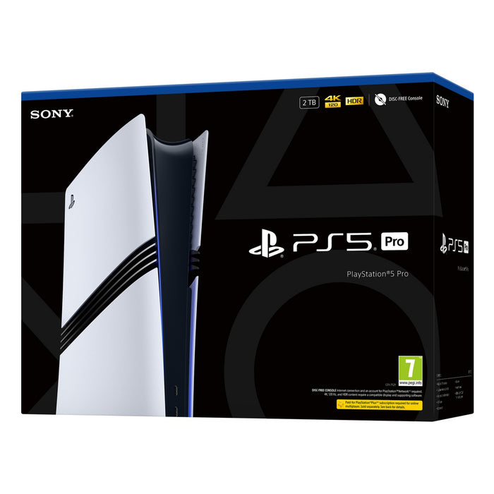 Sony PlayStation 5 Pro Console 2TB Digital Edition White – angled