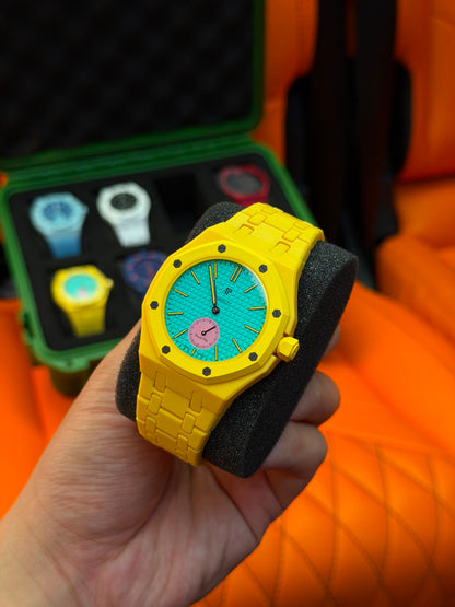 Correa de caucho y caja para Swatch x Audemars Piguet Royal Pop
