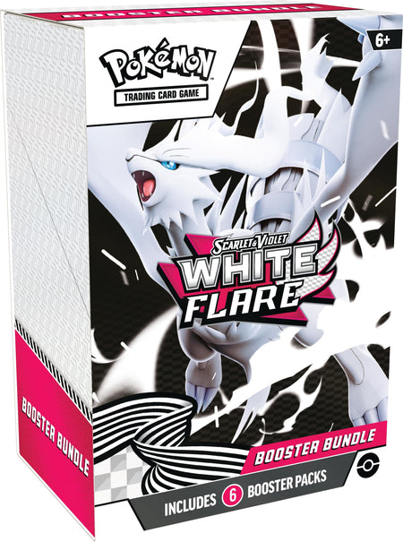 Pokémon TCG: Escarlata y Púrpura — Lote de Mejora Llama Blanca (6 Sobres)