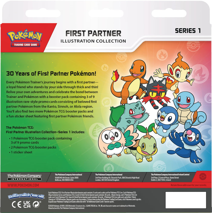 Pokémon JCC: Colección de Ilustraciones de Primer Compañero - Serie 1
