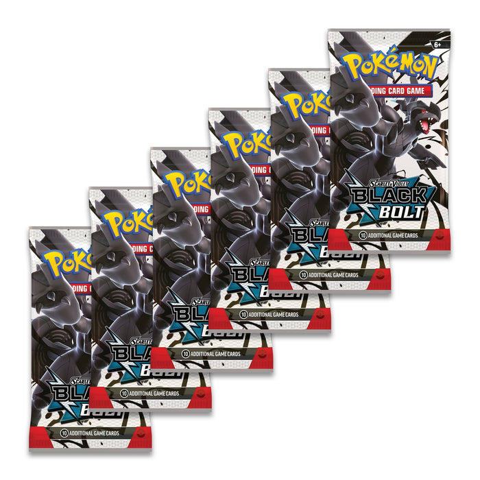 Pokémon JCC: Escarlata y Púrpura - Rayo Negro Lote de mejora (6 paquetes)