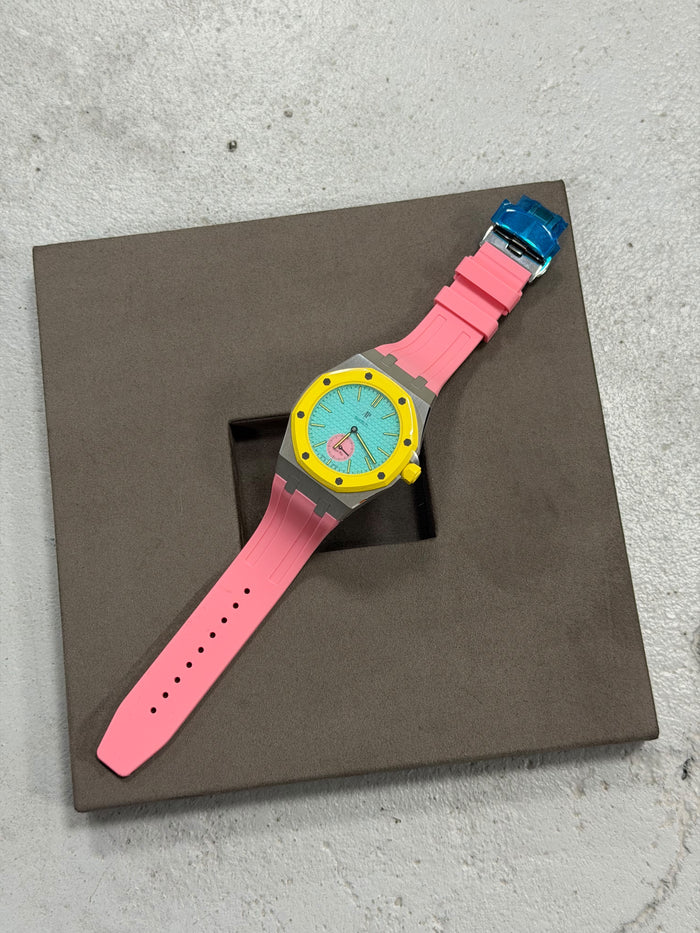 Pink & Yellow Royal Pop Wrist Strap & Case – Swatch x AP