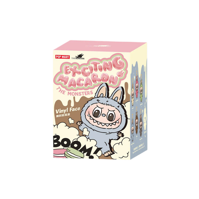 Pop Mart The Monsters Labubu Emocionante Macaron 'Castaña Cacao' SECRETO Colgante de Peluche de Vinilo