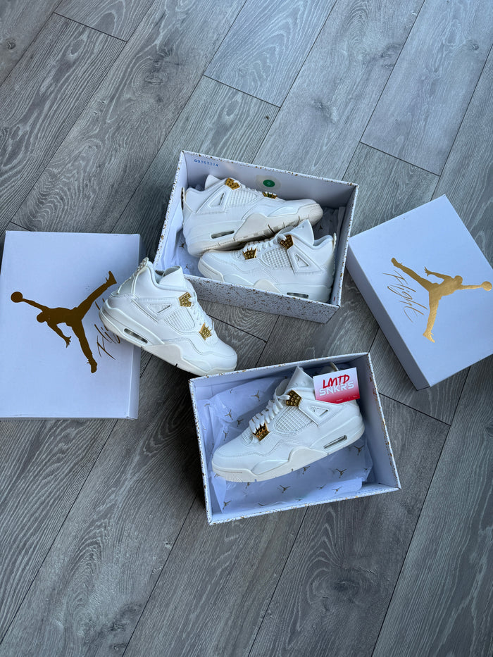 Air Jordan 4 Retro 'Metallic Gold' (Mujer)