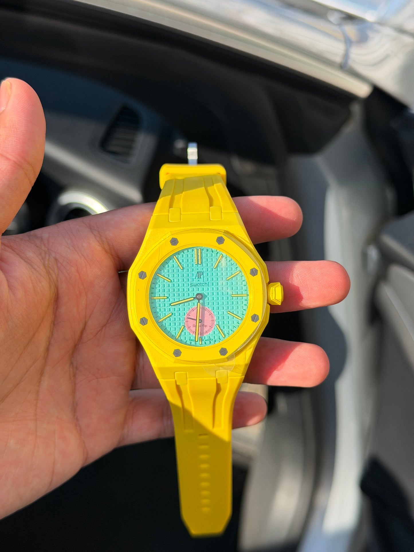Correa de caucho y caja para Swatch x Audemars Piguet Royal Pop