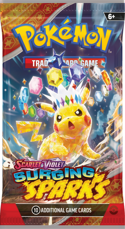 Pokémon TCG: Escarlata y Púrpura - Chispas Desbordantes - Paquete de mejora (Paquete individual)