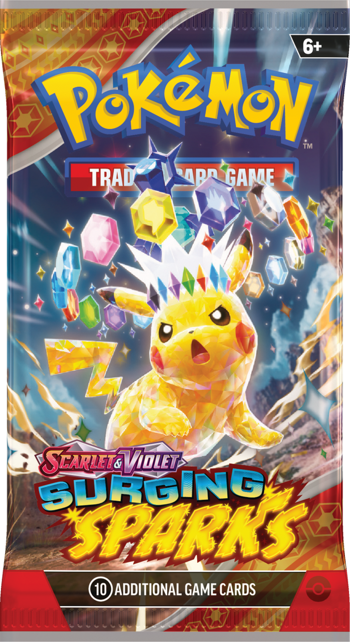 Pokémon TCG: Escarlata y Púrpura - Chispas Desbordantes - Paquete de mejora (Paquete individual)
