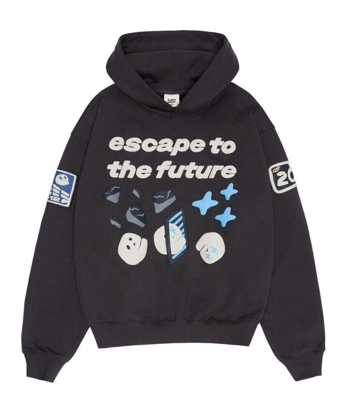 Sudadera Broken Planet Market Escape To the Future - Negro Hollín