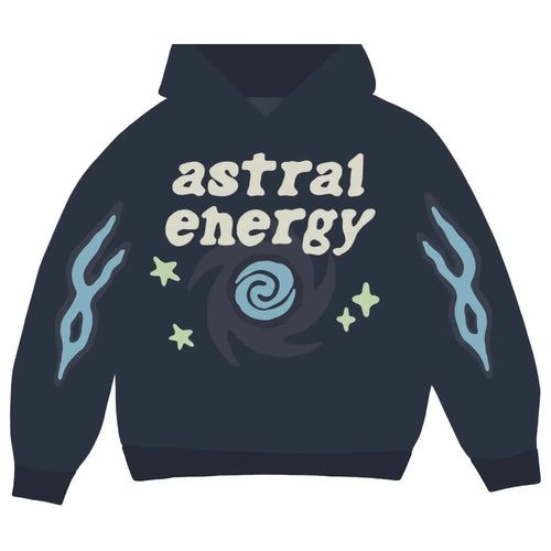 Sudadera con Capucha Broken Planet Market Astral Energy - Azul Espacio Exterior