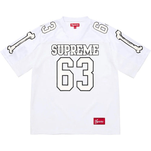 Camiseta de fútbol Supreme Bones blanca