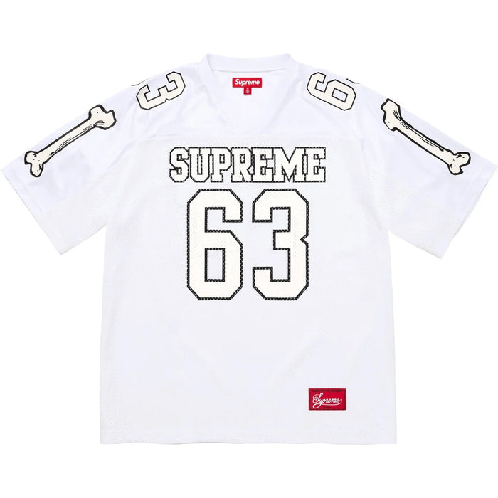 Camiseta de fútbol Supreme Bones blanca