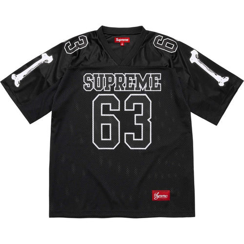 Camiseta de fútbol Supreme Bones negra