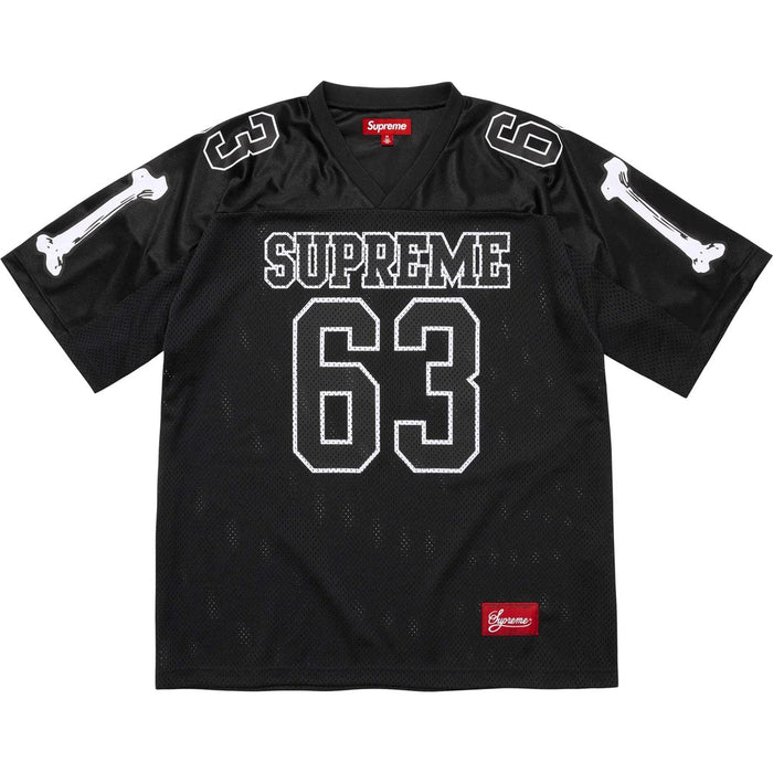 Camiseta de fútbol Supreme Bones negra