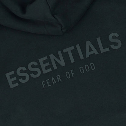 Fear of God Essentials Reverse Logo Black Pullover Hoodie (SS21)