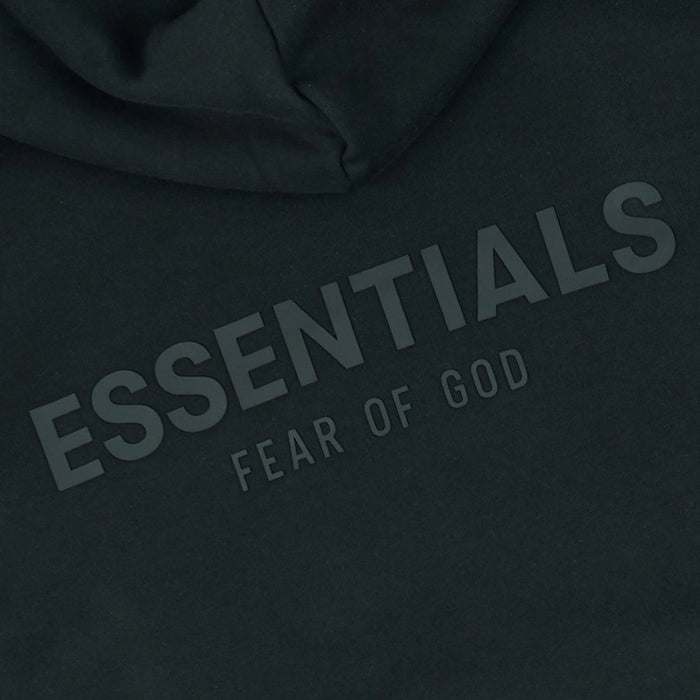 Sudadera con capucha Fear of God Essentials Reverse Logo Negra (PV21)