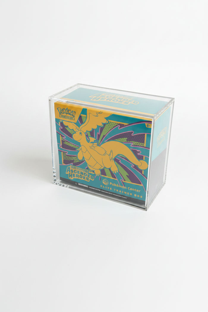 Expositor de metacrilato para cajas de élite de Pokémon