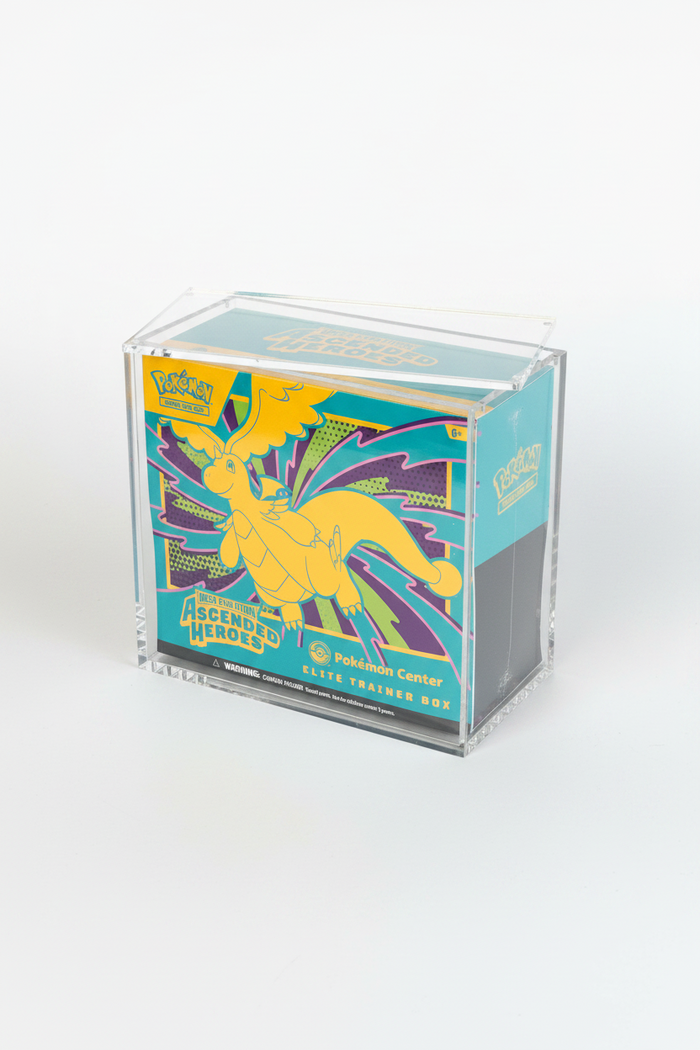 Expositor de metacrilato para cajas de élite de Pokémon