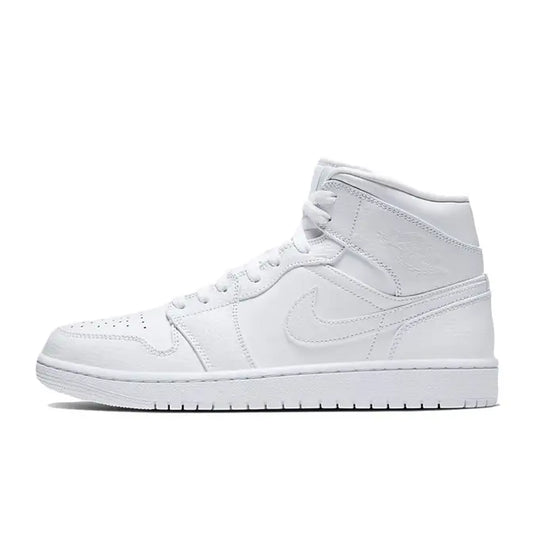 Jordan 1 Mid 'Triple White' (2020)