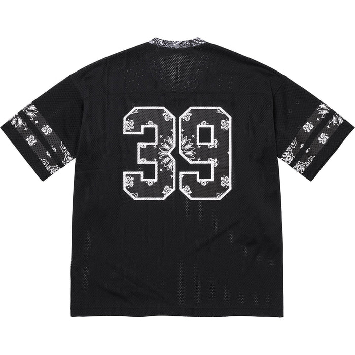 Camiseta de Fútbol Supreme Bandana Negra/Blanca