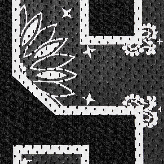 Camiseta de Fútbol Supreme Bandana Negra/Blanca