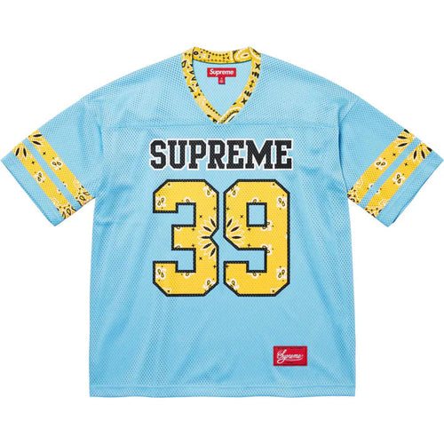 Camiseta de fútbol Supreme Bandana azul/amarilla
